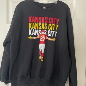 Travis Kelce Kansas City Chiefs Graphic Crewneck Sweatshirt